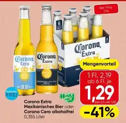 Spar Corona Extra Mexikanisches Bier oder Corona Cero alkoholfrei Angebot