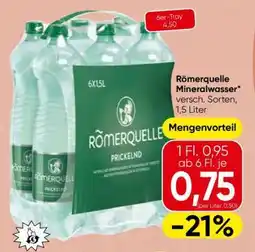 Spar Roemerquelle Mineralwasser Angebot