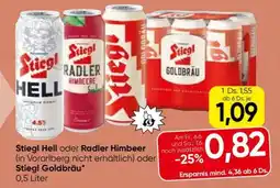 Spar Stiegl Hell oder Radler Himbeer oder Stiegl Goldbräu Angebot