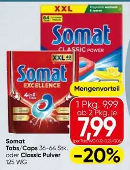 Spar Somat Tabs/Caps oder Classic Pulver Angebot