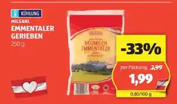 Hofer MILSANI EMMENTALER GERIEBEN Angebot