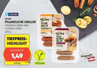 Hofer MYVAY PFLANZLICHE GRILLER Angebot