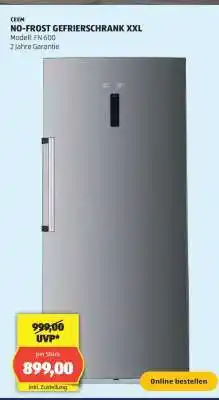 Hofer NO-FROST GEFRIERSCHRANK XXL Angebot