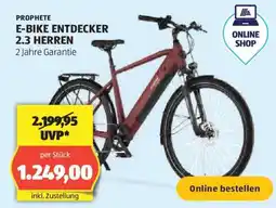 Hofer PROPHETE E-BIKE ENTDECKER 2.3 HERREN Angebot