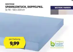 Hofer NOVITESSE SPANNLEINTUCH, DOPPELPKG Angebot