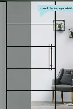 Hellweg Glasschiebetür-Set Industry Black 4 Angebot