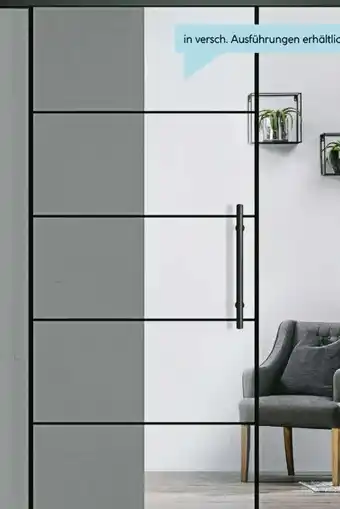 Hellweg Glasschiebetür-Set Industry Black 4 Angebot