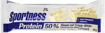dm Sportness Proteinriegel Crispy-White Chocolate Angebot