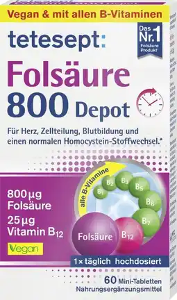 dm Tetesept Mini-Tabletten Folsäure 800 Depot Angebot
