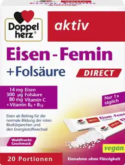dm Doppelherz Aktiv Eisen-Femin+Folsäure Direct Sticks Angebot