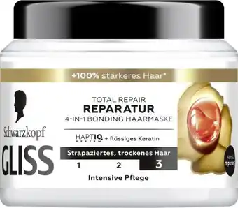dm Schwarzkopf Gliss Total Repair Haarmaske Angebot