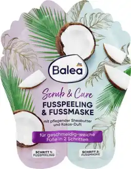 dm Balea Fusspeeling & Fussmaske Scrub Care Angebot