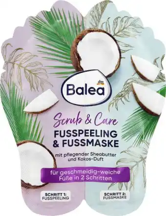 dm Balea Fusspeeling & Fussmaske Scrub Care Angebot