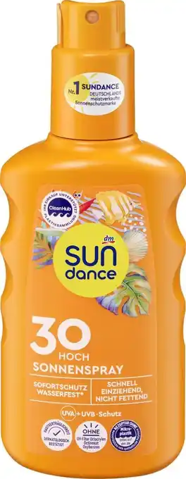 dm Sundance Schutz-Bräune Sonnenspray LSF30 Angebot