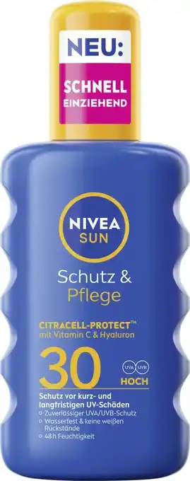 dm Nivea Sun Sonnenspray Schutz-Pflege LSF30 Angebot