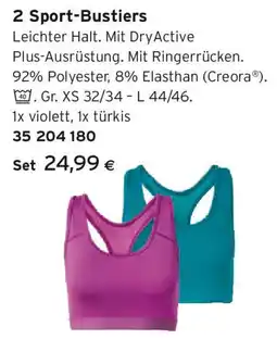Tchibo Eduscho 2 Sport-Bustiers Angebot