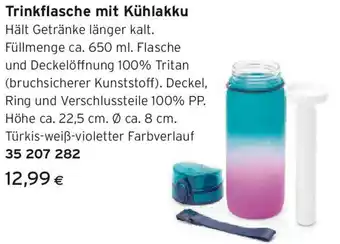 Tchibo Eduscho Trinkflasche mit kühlakku Angebot