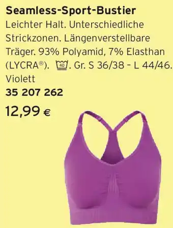 Tchibo Eduscho Seamless-sport-bustier Angebot