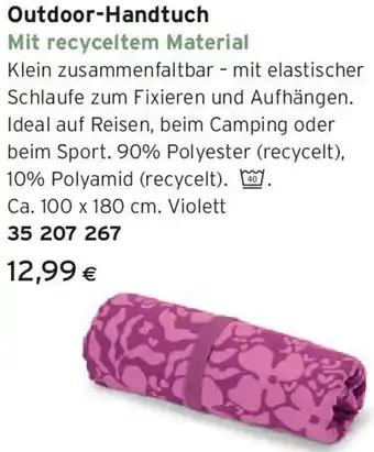 Tchibo Eduscho Outdoor-Handtuch Angebot