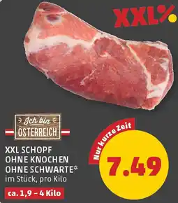 PENNY Schopf ohne knochen ohne schwarte Angebot