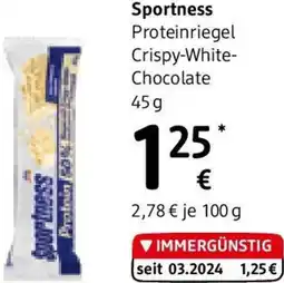 dm Proteinriegel Crispy-White- Chocolate Angebot