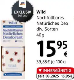 dm Nachfüllbares Natürliches Deo Angebot