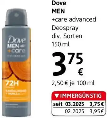 dm +care advanced deospray Angebot