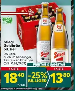 Billa Stiegl Goldbräu od. Hell Angebot