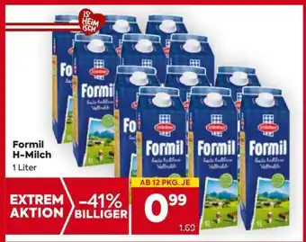 Billa Formil H-Milch Angebot