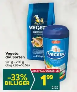 Billa Vegeta div. Sorten Angebot