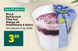Billa BILLA Bali Brunch Chia Pod Mango od. Heidelbeere & Kokos Angebot
