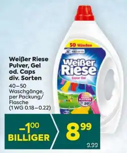 Billa Weißer Riese Pulver, Gel od. Caps div. Sorten Angebot