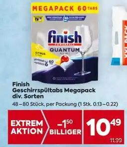 Billa Finish Geschirrspültabs Megapack div. Sorten Angebot