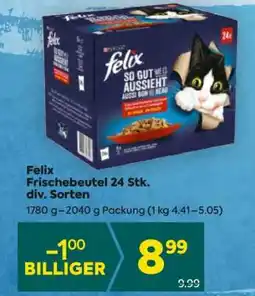 Billa Felix Frischebeutel 24 Stk. div. Sorten Angebot