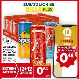 Billa Almdudler Original, Zuckerfrei od. Spezi Angebot