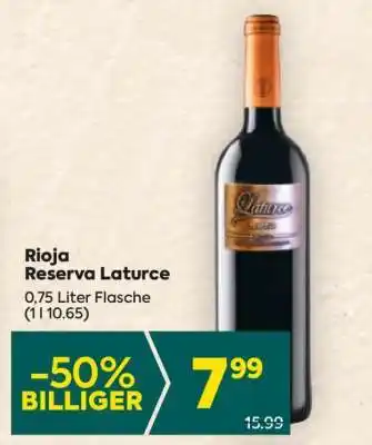 Billa Rioja Reserva Laturce Angebot