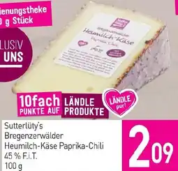 Sutterlüty Bregenzerwälder Heumilch-Käse Paprika-Chili Angebot