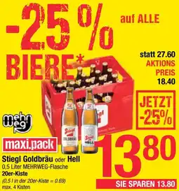 Maximarkt Goldbräu oder Hell Angebot