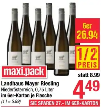 Maximarkt Landhaus Mayer Riesling Angebot