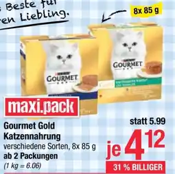 Maximarkt Gourmet Gold Katzennahrung Angebot