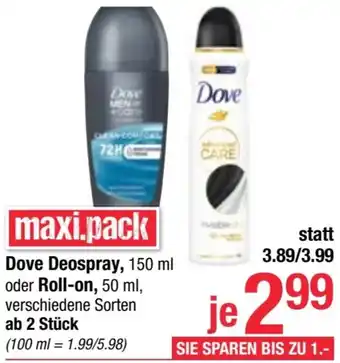 Maximarkt Deospray oder Roll-on Angebot