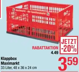 Maximarkt Klappbox Maximarkt Angebot