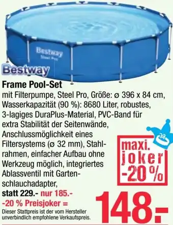 Maximarkt Frame Pool-Set Angebot