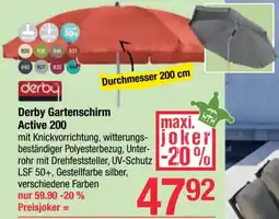 Maximarkt Derby Gartenschirm Angebot