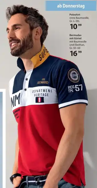 NKD Poloshirt Reini Baumwolle L-3XL Angebot
