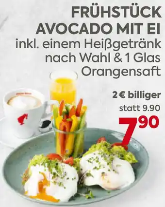 Billa Frühstück avocado mit ei Angebot
