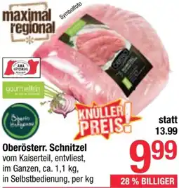 Maximarkt Oberösterr. Schnitzel Angebot