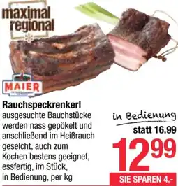 Maximarkt Rauchspeckrenkerl Angebot
