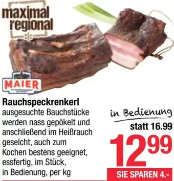 Maximarkt Rauchspeckrenkerl Angebot