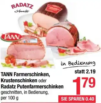 Maximarkt Farmerschinken, Krustenschinken oder Radatz Putenfarmerschinken Angebot